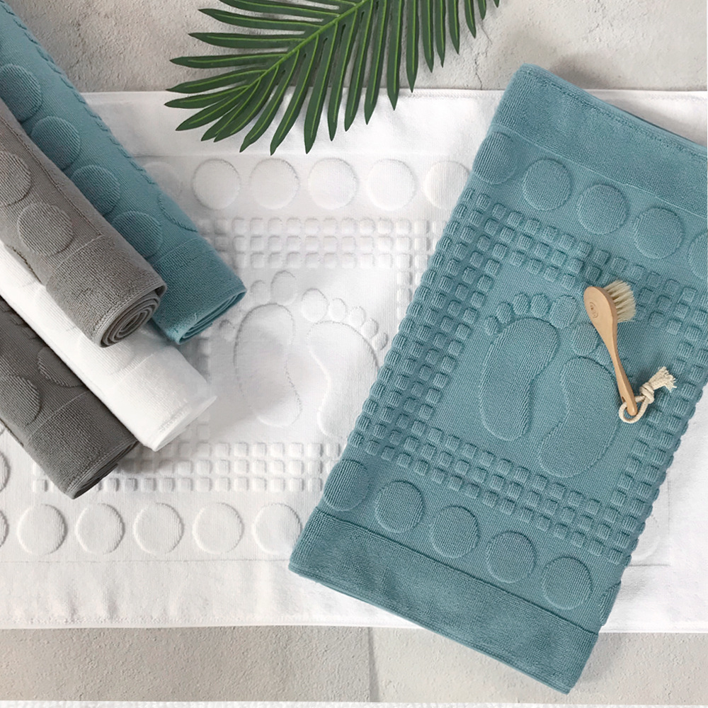 Home Bathroom Spa - Cotton Bath Floor Towel Mat 80x50cm