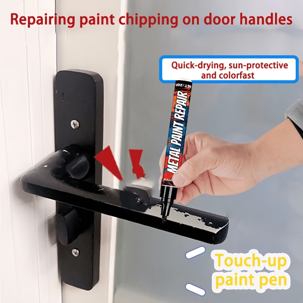 Home Bathroom Taps - Black Metal Paint Repair Pen, Used