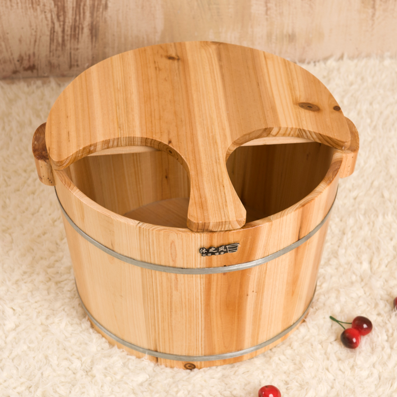Home Bathroom Spa - Wood Foot Soaking Tub Deep Insulated