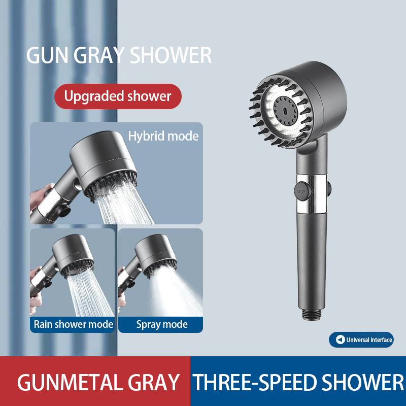 High-pressure Shower Head 3-mo - огляд і ціна Home Bathroom Taps