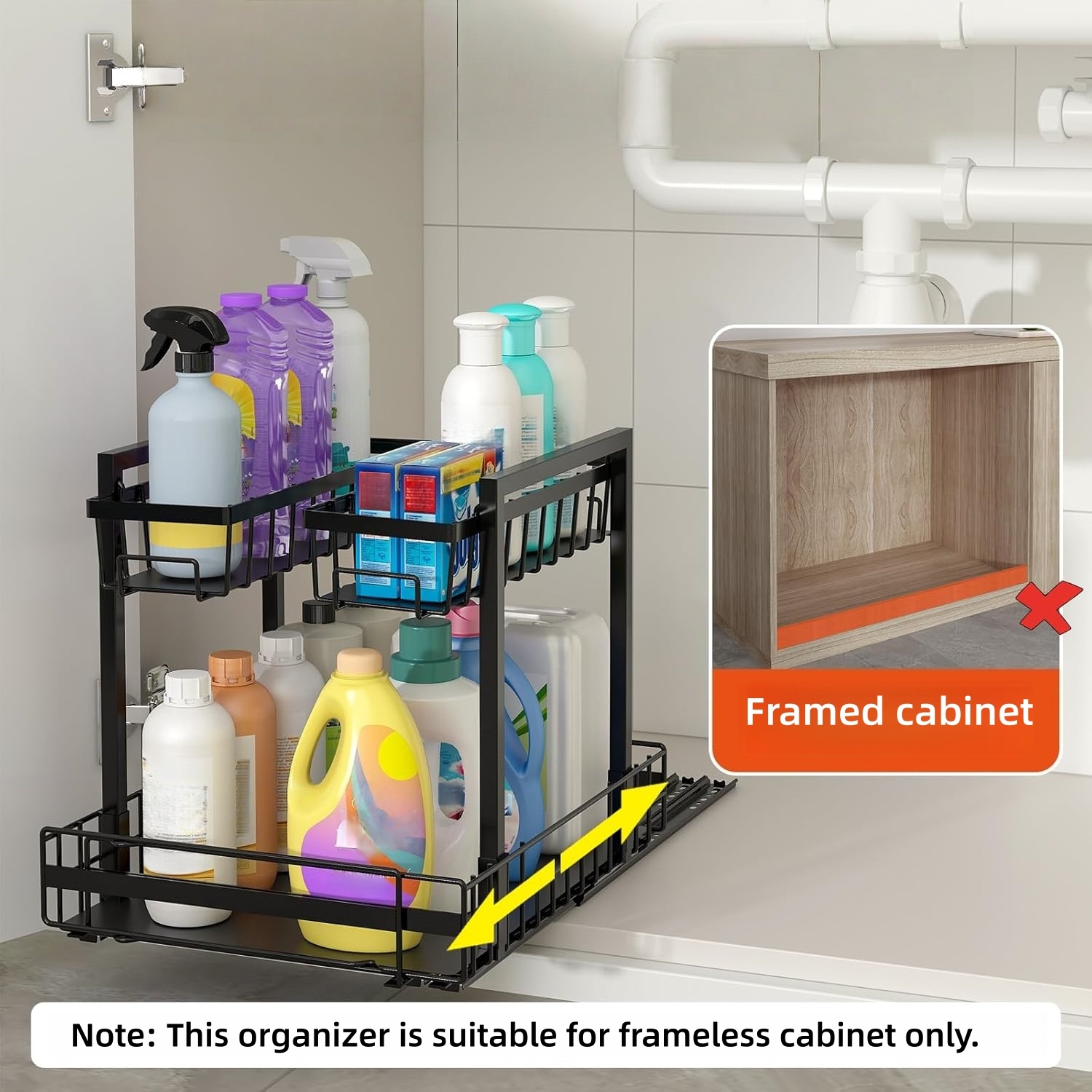 2-Tier Expandable Under Sink O - огляд і ціна Home Depot Bathroom Sink