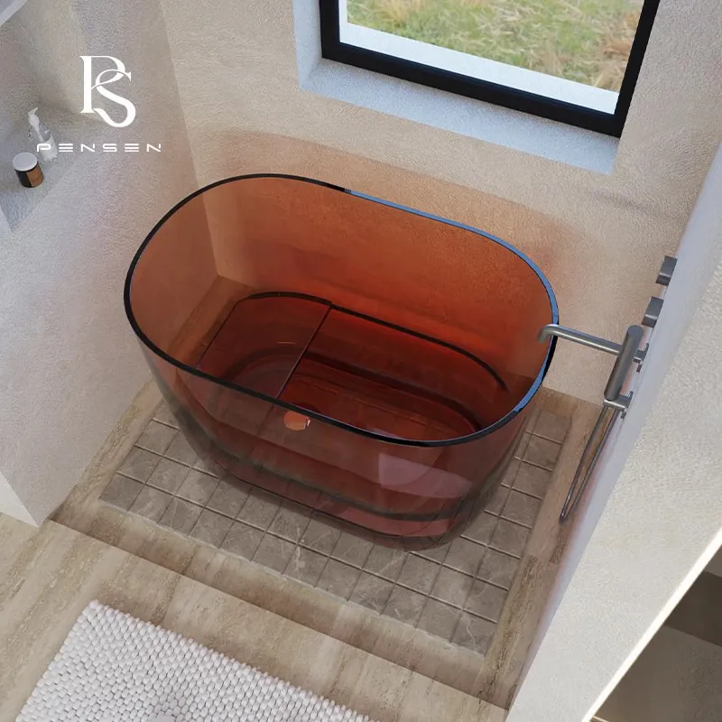 Transparent Resin Deep Soak Ba - огляд і ціна Home Bathroom Spa