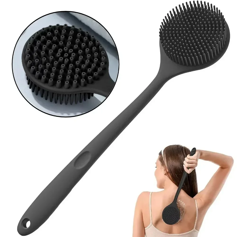 Silicone Long Handle Shower Br - огляд і ціна Home Bathroom Cleaning Machine