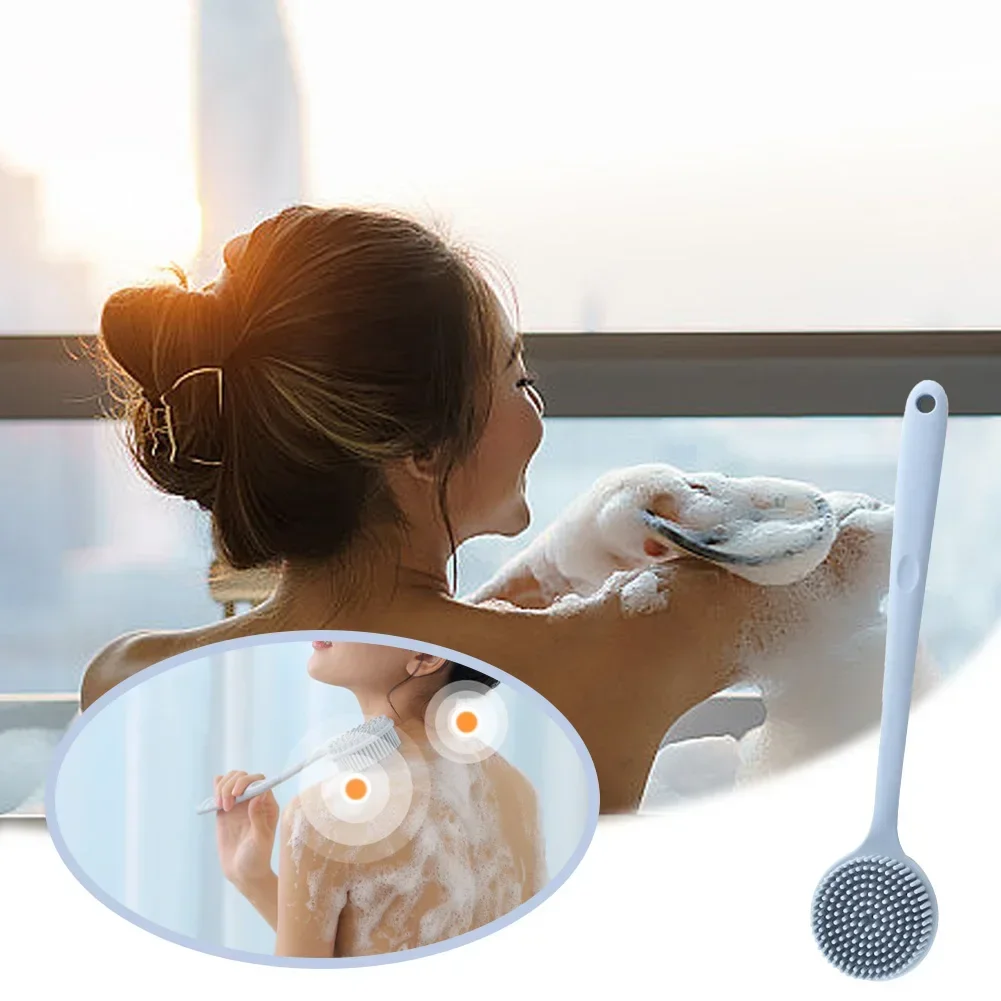 Silicone Long Handle Shower Br - огляд і ціна Home Bathroom Cleaning Machine