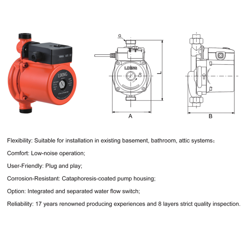 Low Pressure Electric Diaphrag - огляд і ціна Home Bathroom Pressure Pump