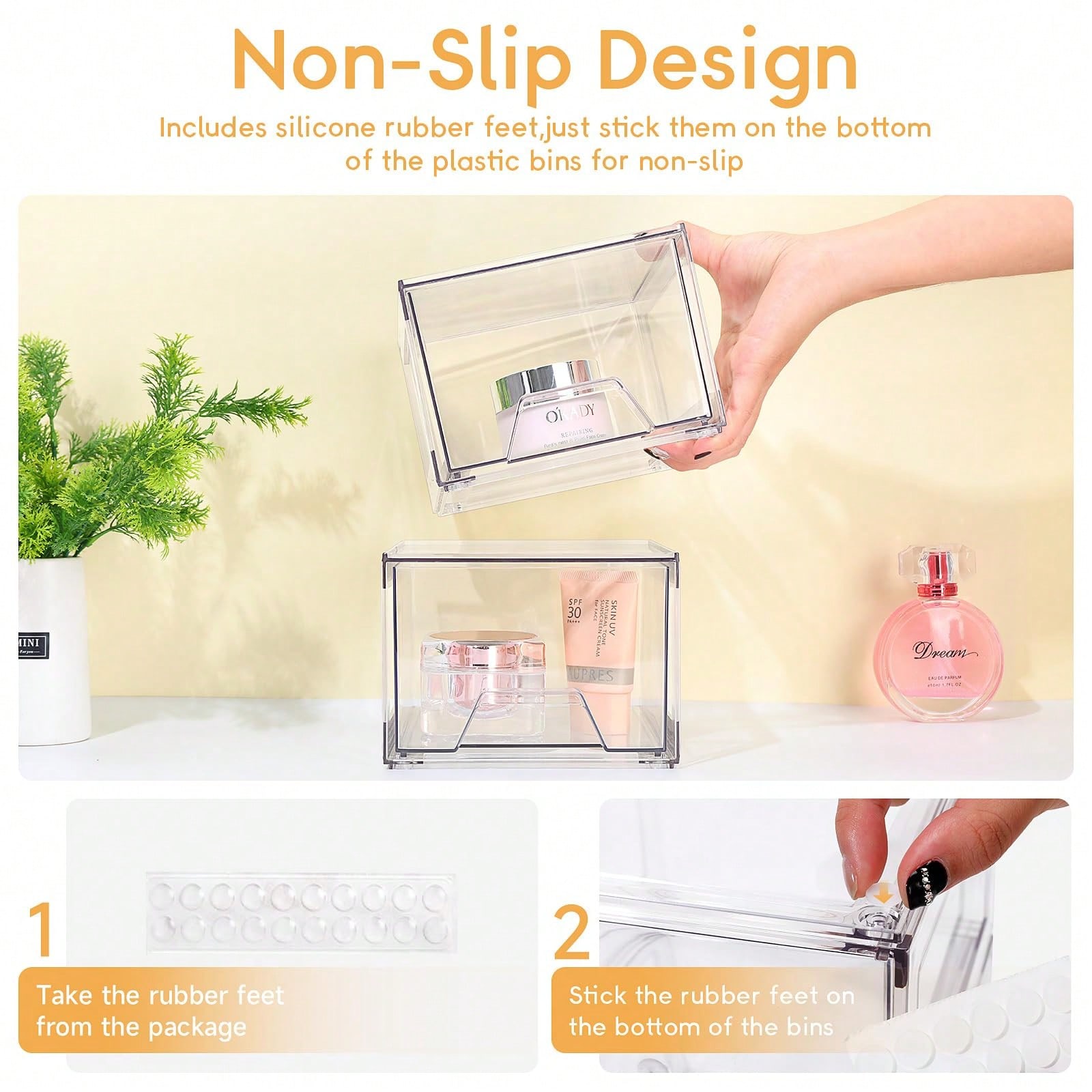 2/4 Pack Stackable Makeup Orga - огляд і ціна Home Depot Bathroom Sink