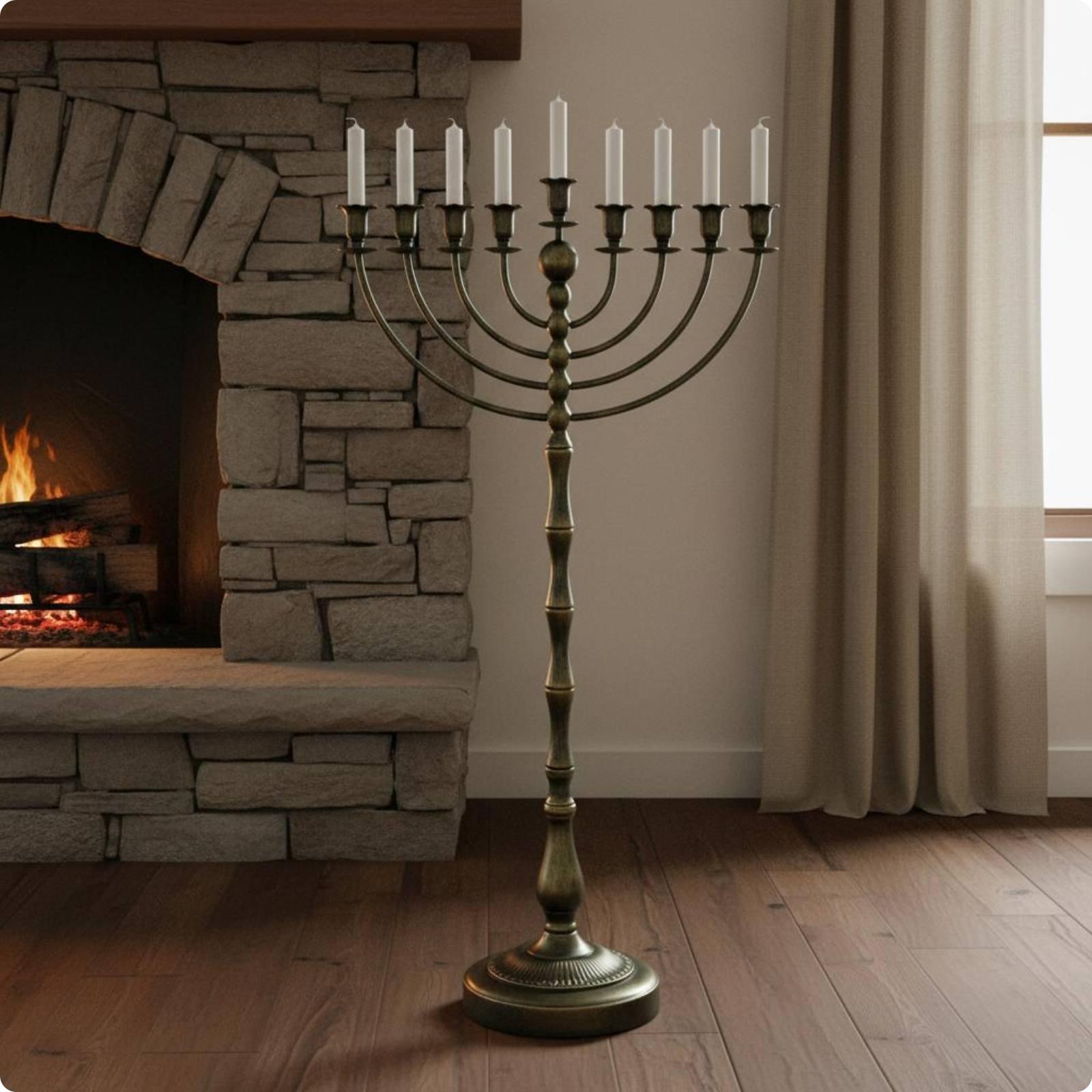 Antique Bronze Menorah Stand M - огляд і ціна Home & Bathroom Building Products Pte Ltd Photos