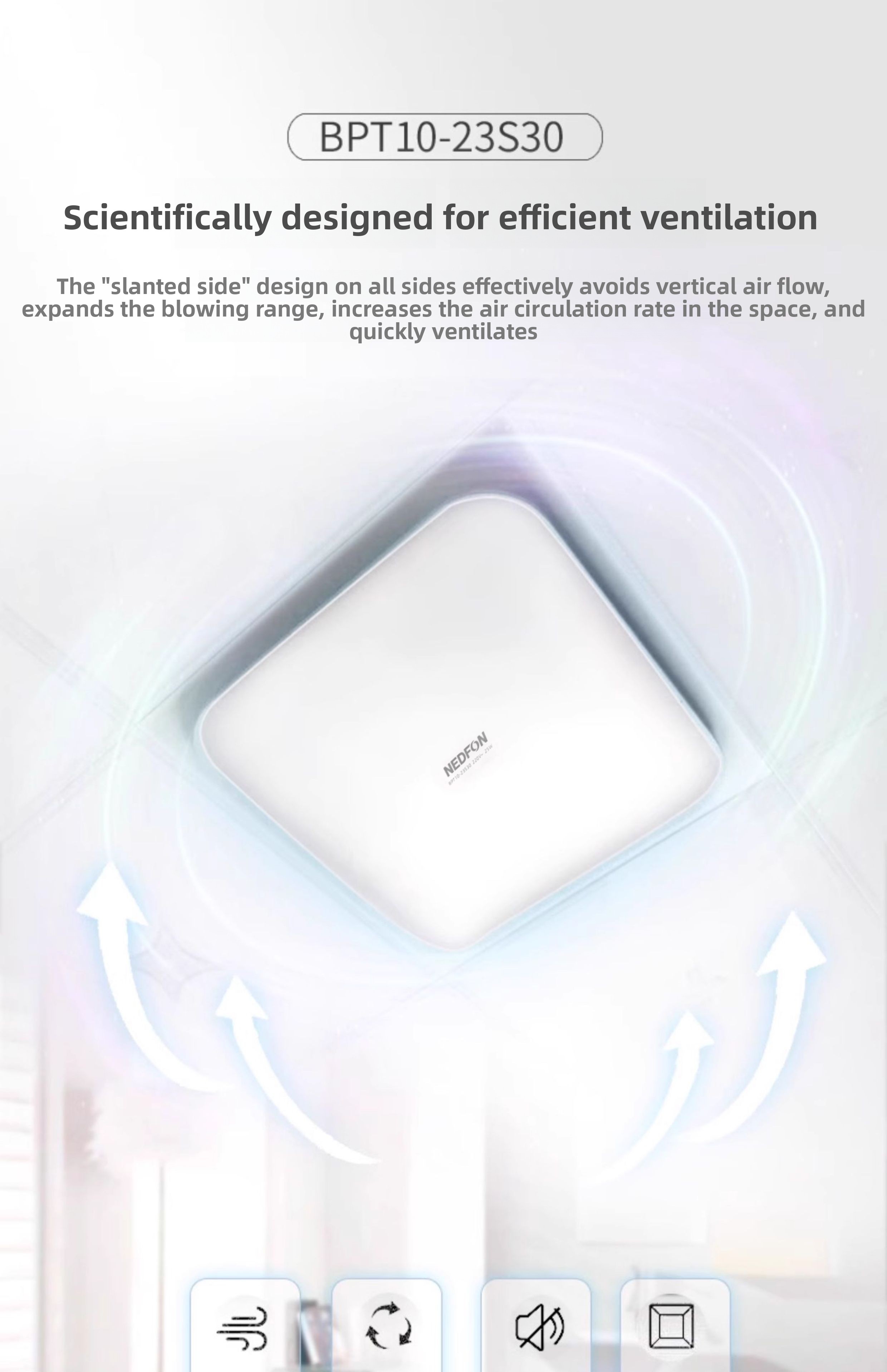 Ultra-thin and powerful integr - огляд і ціна Home Bathroom Ventilation