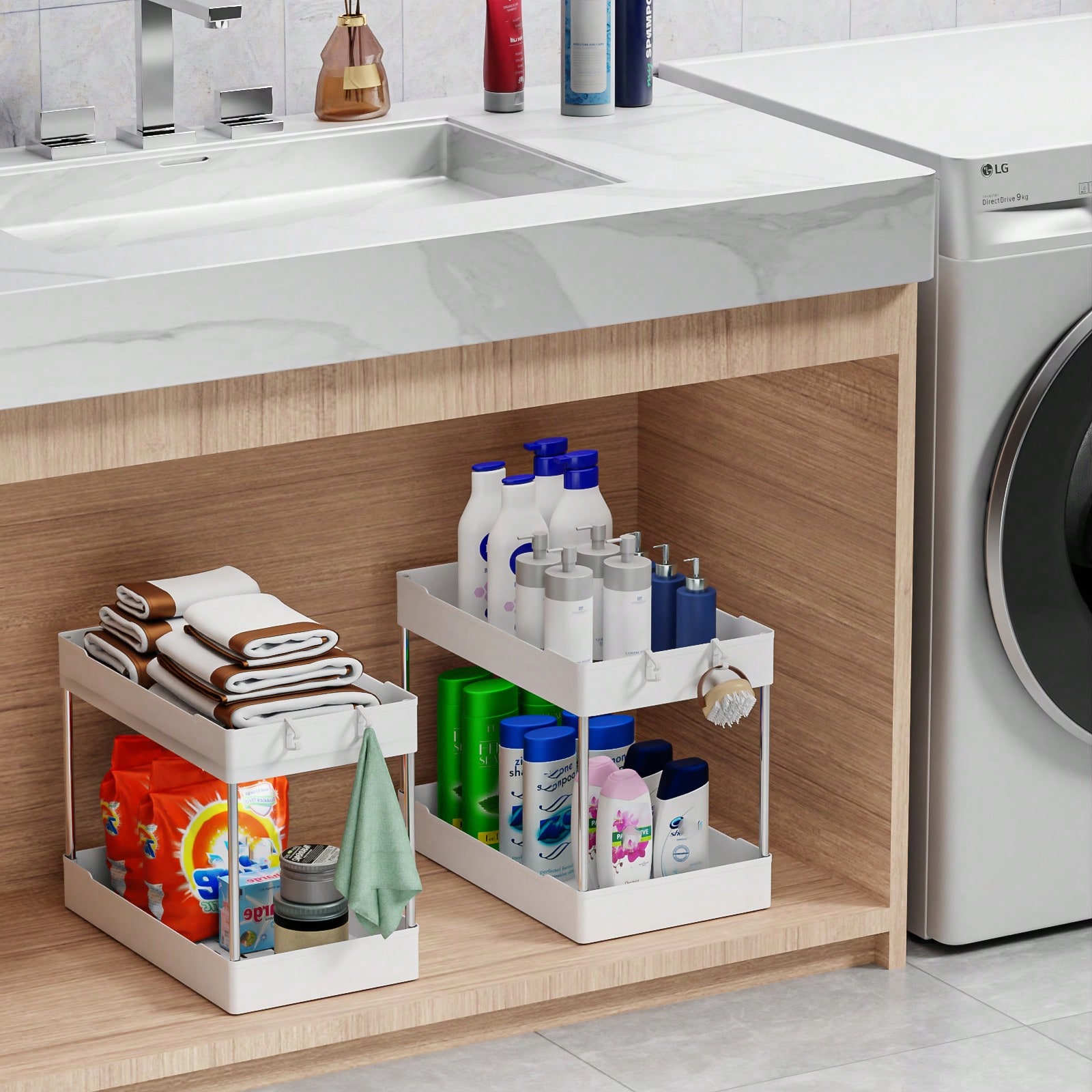 3 Pcs Bathroom Sink Storage Sh - огляд і ціна Home Depot Bathroom Sink
