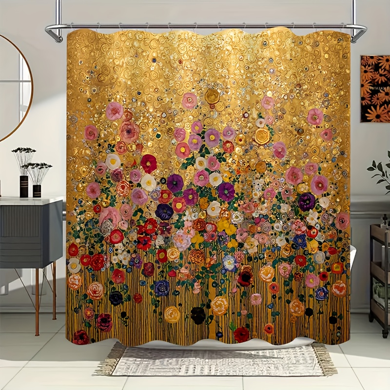 Luxury Gold Floral Print Showe - огляд і ціна Home Bathroom Spa