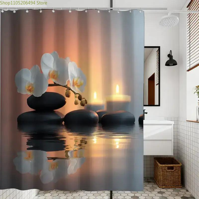 Zen Orchid and Stones Shower C - огляд і ціна Home Bathroom Spa Ideas